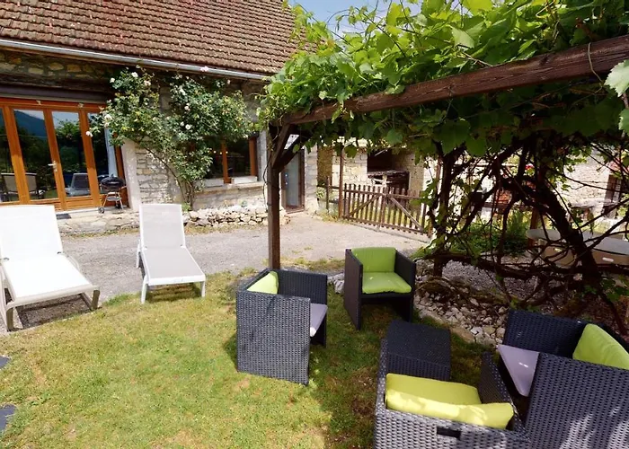 L'Horizon - Maison De Charme Avec Cheminee, Vue Alpes & Pleine Nature La Burbanche foto