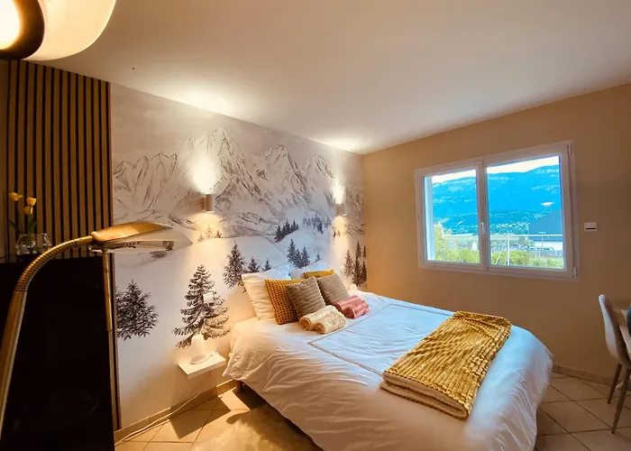 Bellevue T1 Cozy Avec Piscine Et Panorama Alpin - Proche Du Lac La Motte-Servolex foto