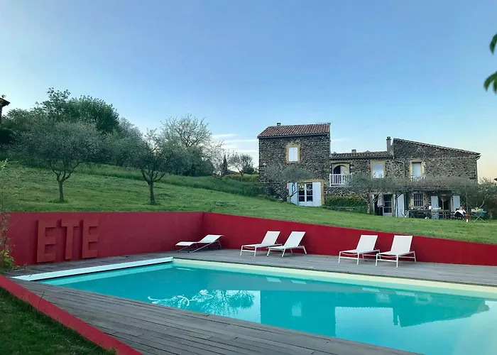 Saint-Lager-Bressac Character House With Pool In Ardecheヴィラの写真