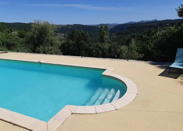 Maison En Pierre Avec Vue Exceptionnelle & Piscine Privee Au Calme Saint-Pierre-Saint-Jean照片