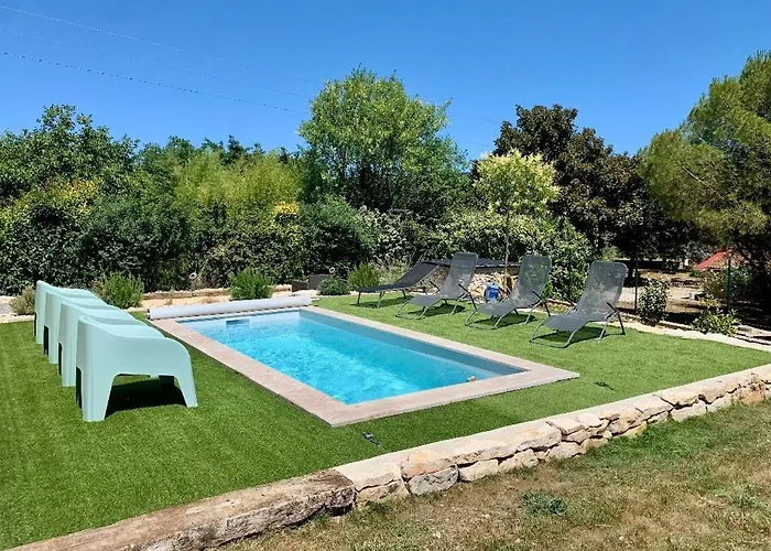 Villa Les Midices, Piscine, Climatisation, Petanque Lussas Foto