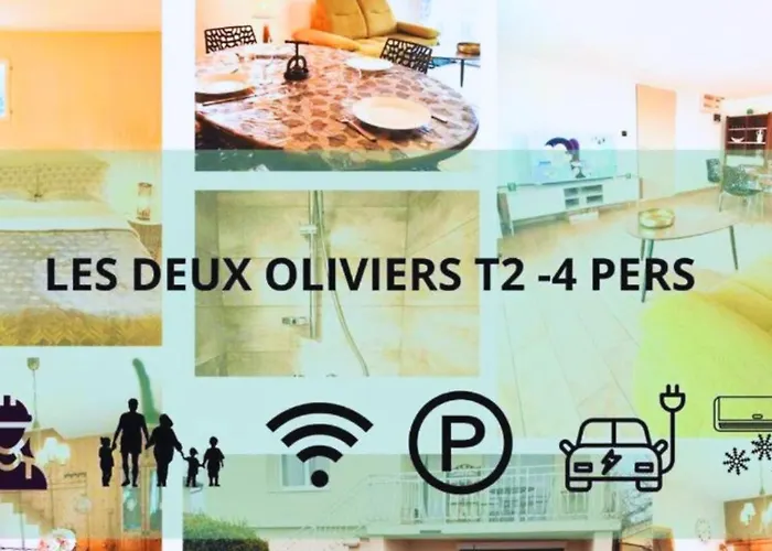 Les Deux Oliviers T2 Cozy Clim Free Parking Appartement Saint-Maurice-l'Exil foto