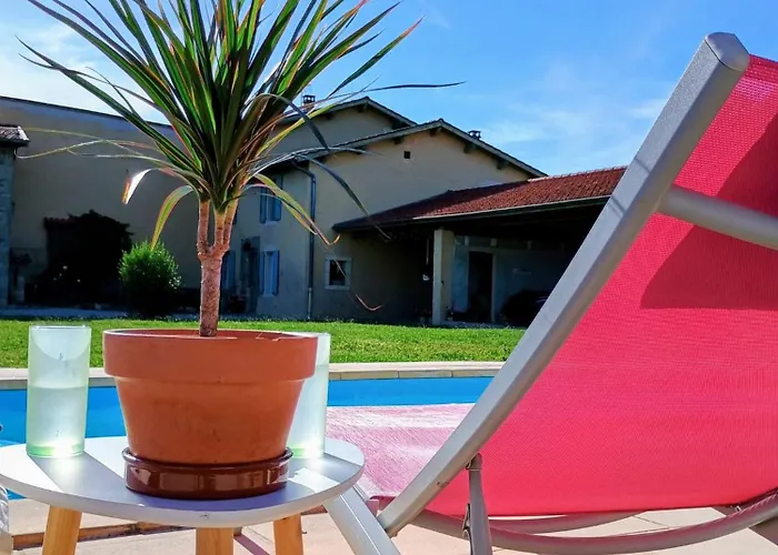 Chambre Villa Clerieux & Piscine 사진